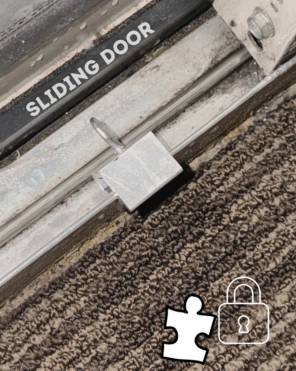 Slider door safety lock we used at Kalahari to secure the door to the balcony. Great for childproofing in general but I specifically use this lock to prevent elopement or curiosity [autism]. 
• Place this over one slim piece of the slider track and tighten down the screw that’s attached. That thing ain’t movin! 

•Check my other posts for the hotel type door lock we use to prevent wondering/eloping while traveling! 

#travelessentials #waterparkessentials #autismtravel #autismessentials #autismsafety

#LTKKids #LTKTravel