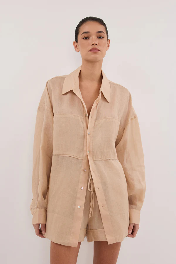 KAI MUSK OVERSIZED RAMIE LONG SLEEVE SHIRT | DISSH