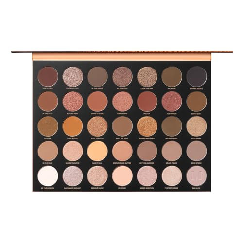 Morphe 35U Makeup Palette - Gilded Desert Artistry Palette with Deep Metallics, Shimmers & Matte Pressed Pigments - Made to Build, Blend & Layer for Everyday, Versatile Makeup Looks (1.98 oz) | Amazon (US)