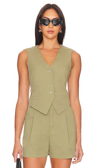 Maribel Vest in Summer Olive | Revolve Clothing (Global)