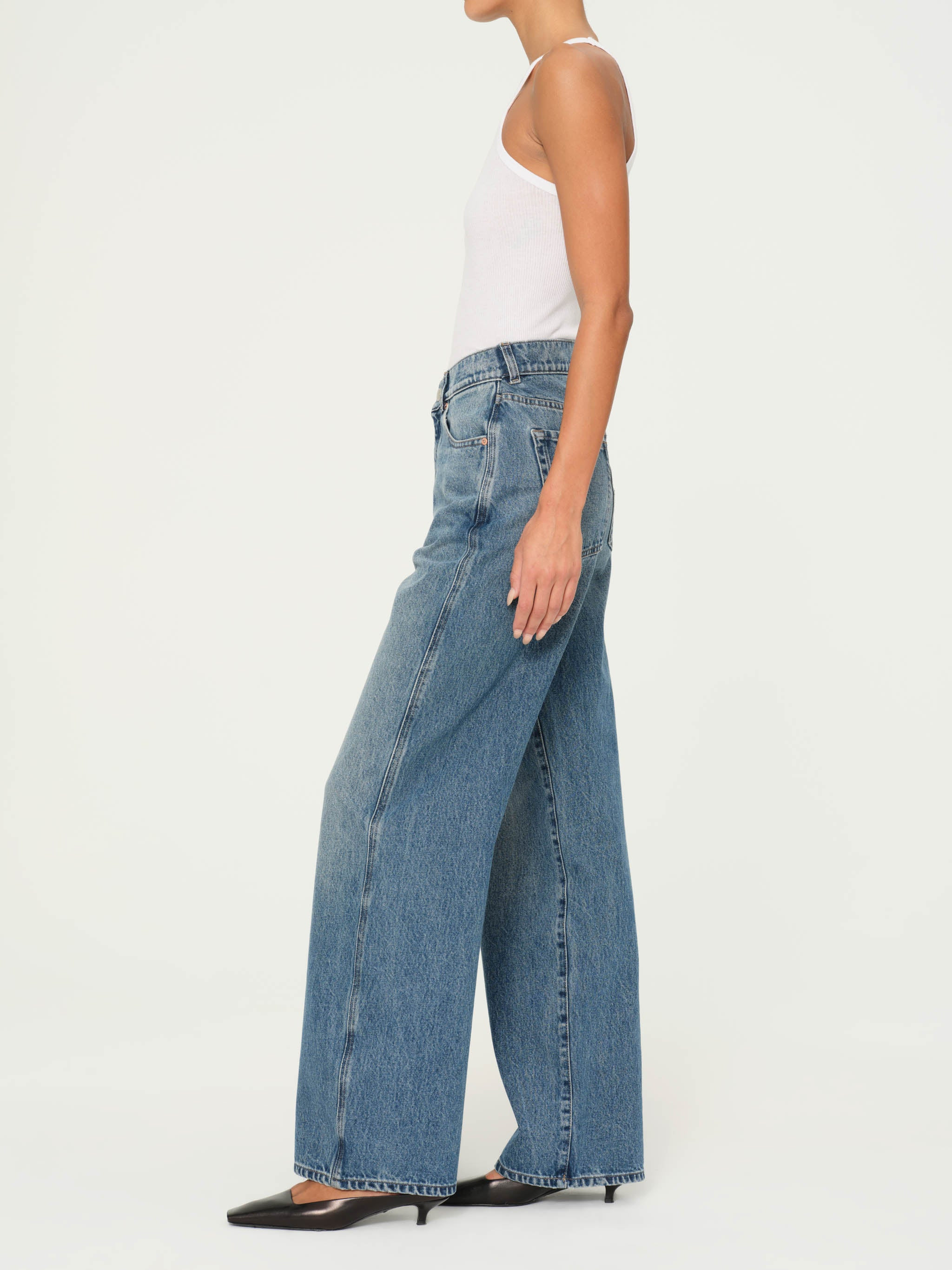 Taylor Relaxed Barrel Ultra High Rise 31" Jeans | Endless Sea | DL 1961 Women