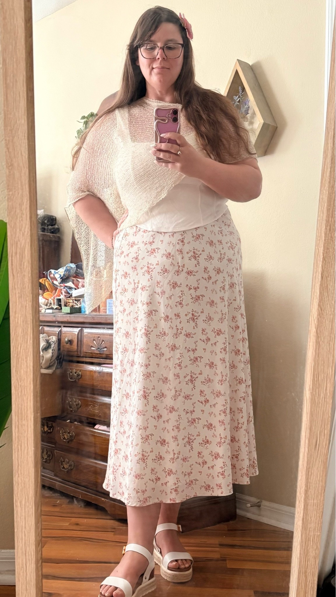 Today’s OOTD

LTKSeasonal / LTKsalealert / ltkgrwm / sheer poncho / fashion poncho / floral maxi skirt / maxi skirt / shawl / knit cape / knit poncho / knit shawl / platform sandals / shoes / white sandals / white platform sandals / espadrilles / espadrilles sandals / hair accessories / floral hair pin / hair clip / flower hair clip / plus size fashion / midsize fashion / plus size outfit / midsize outfit / summer outfits / summer outfit

#LTKootd #LTKPlusSize #LTKMidsize