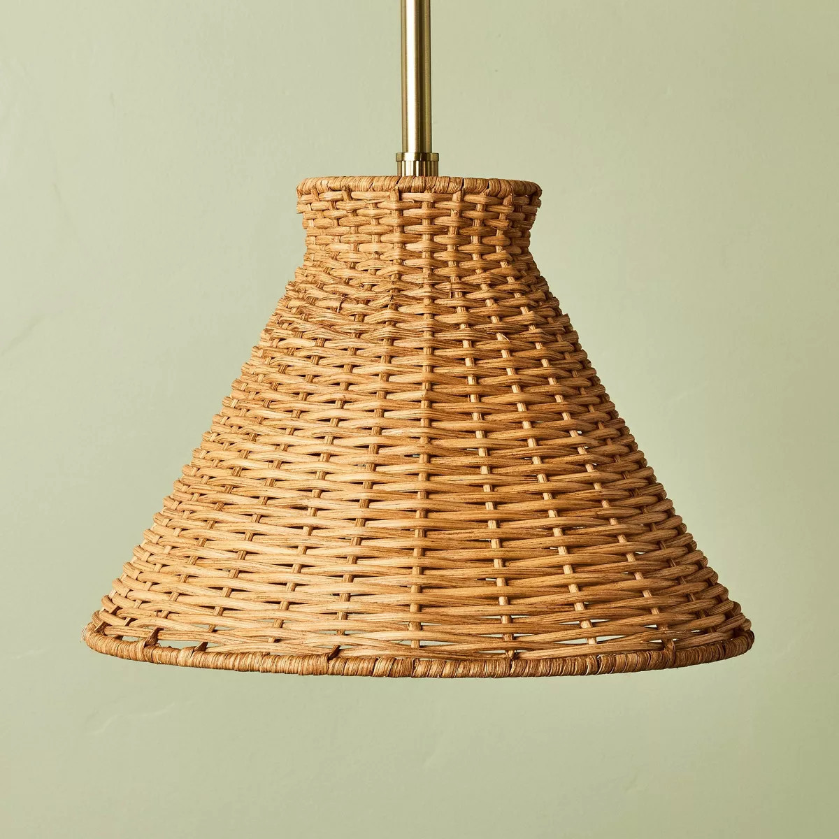 Brass with Rattan Shade Pendant Light - Hearth & Hand™ with Magnolia | Target