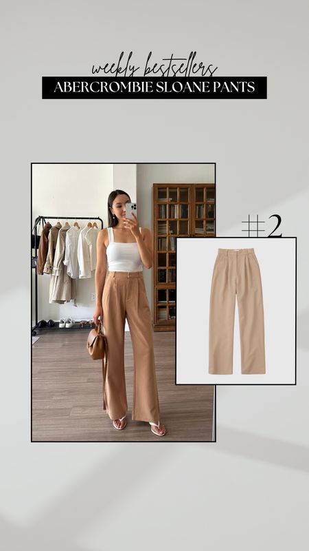 #2 bestseller - Abercrombie Sloane tailored pants 

• yearly bestseller, I’m usually a size 25 in the regular length 
• if you’re under 5’4” or have shorter legs, I recommend getting the extra petite or petite length 
• available in multiple colors and lengths 
• linked to a different version of these pants with a wider leg + a maternity version 

#LTKWorkwear #LTKSeasonal #LTKStyleTip
