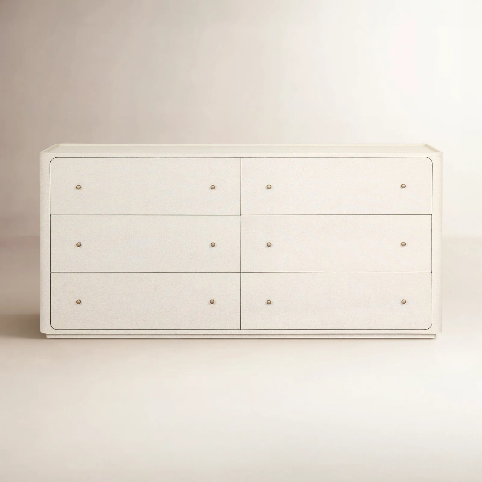 Paula 6 Drawer Dresser-Beige Painted Linen | Birch Lane