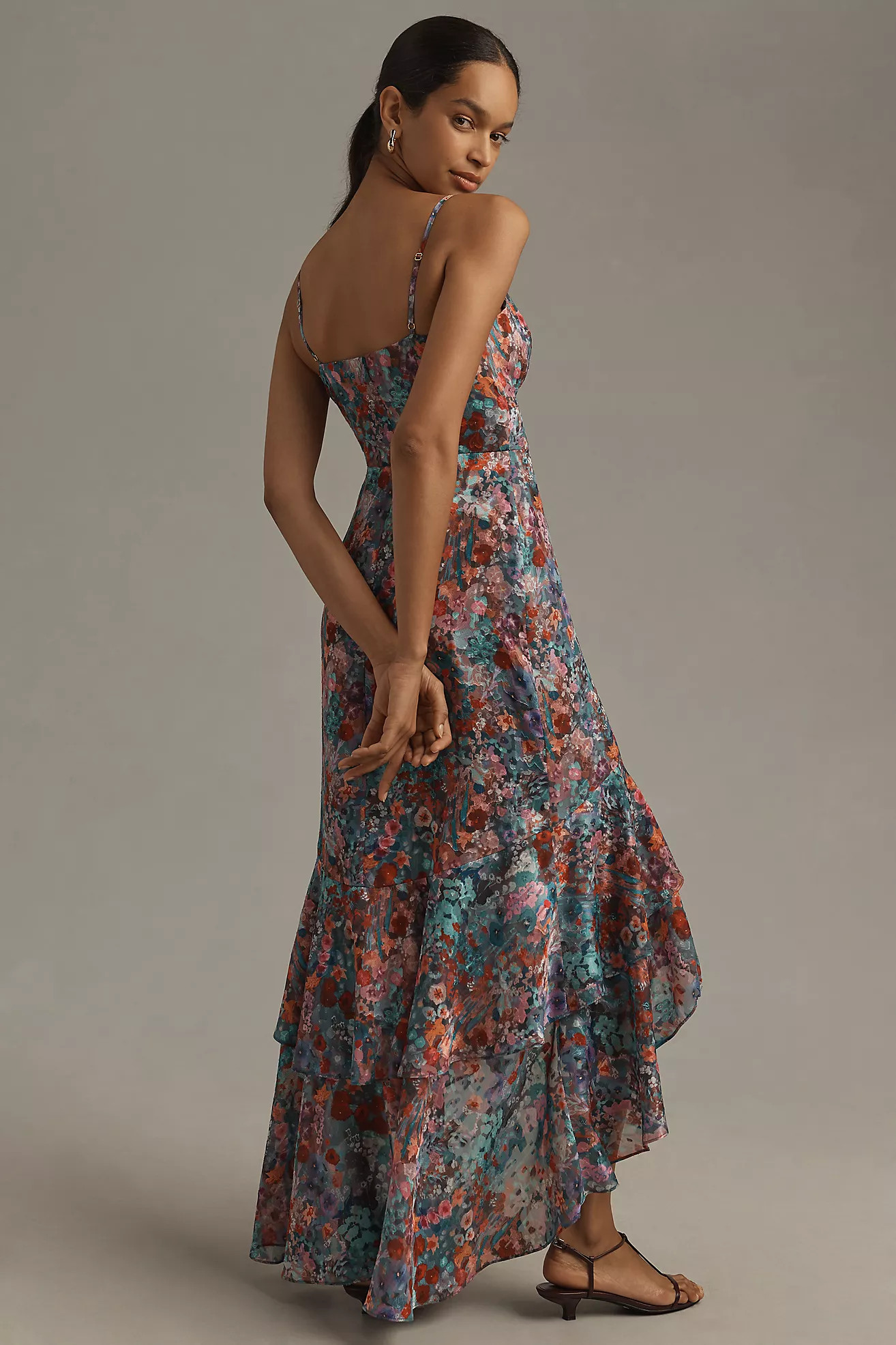 Hutch Royce Sleeveless Slim High-Low Maxi Dress | Anthropologie (US)