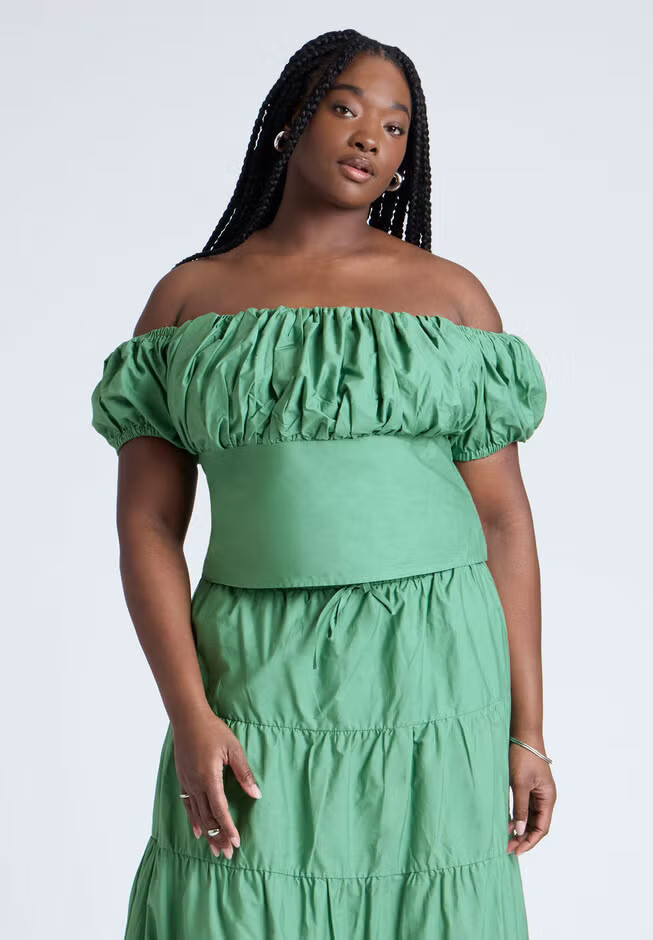 Shirred Maiden Top | Eloquii
