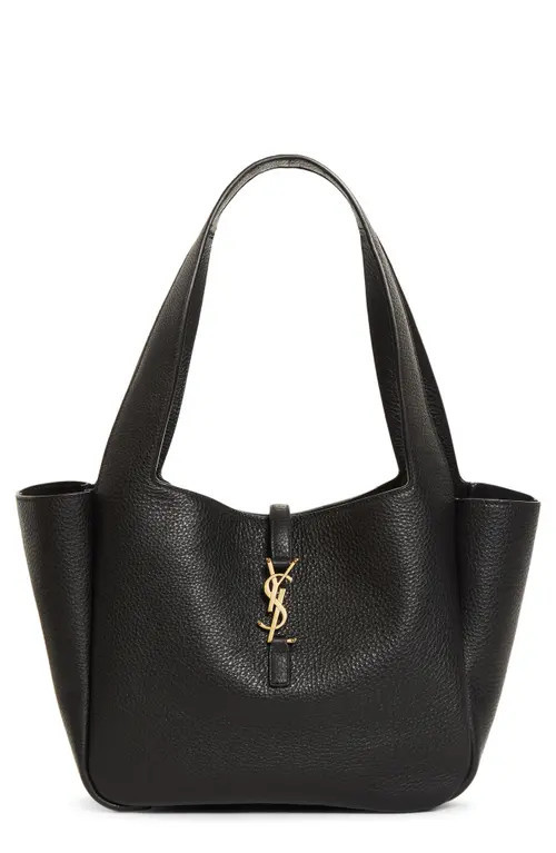Saint Laurent Small Le 5 À 7 Bea Leather Tote in Black at Nordstrom | Nordstrom