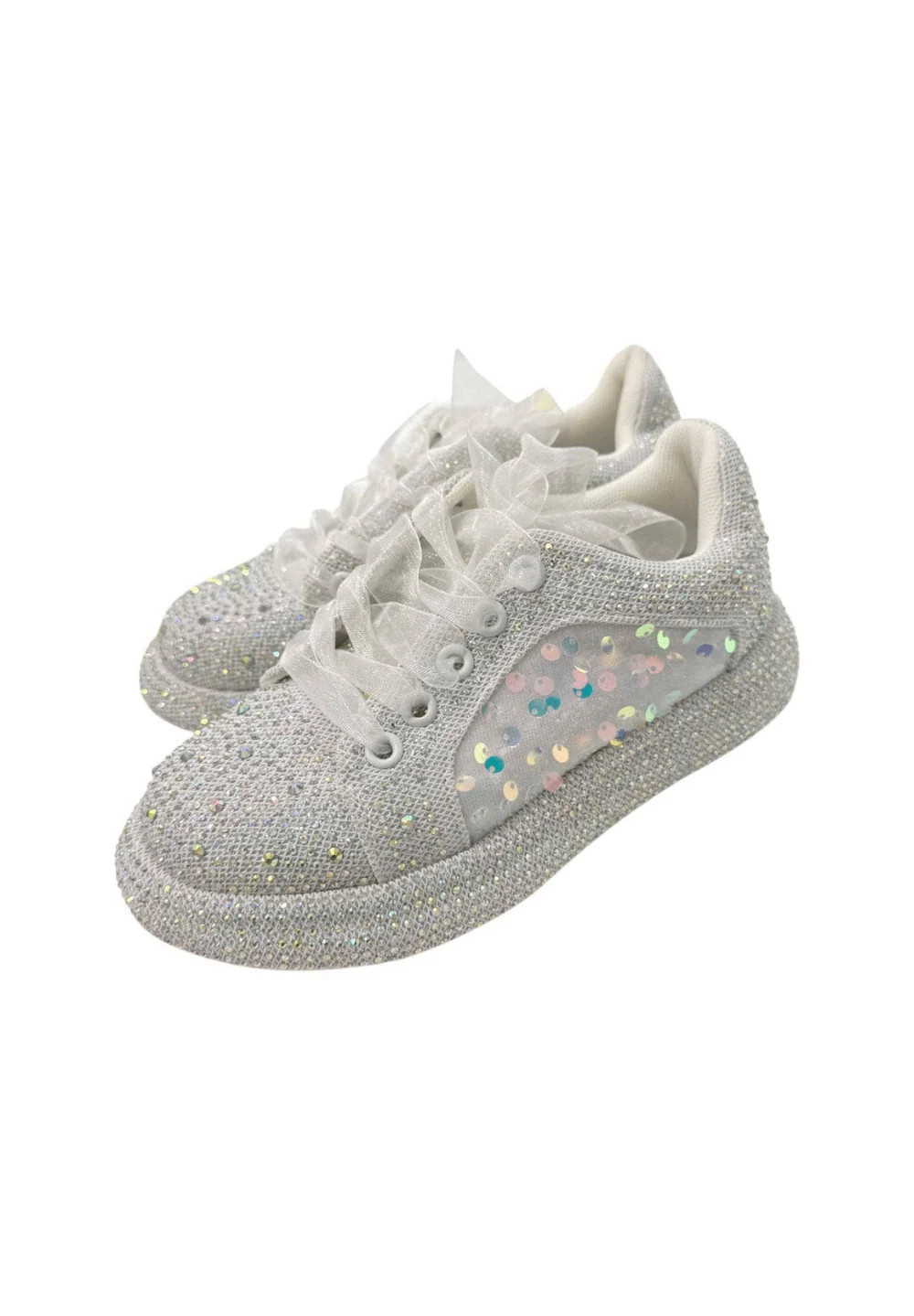 Snow Sequin Shimmer Sneakers | Lola + The Boys