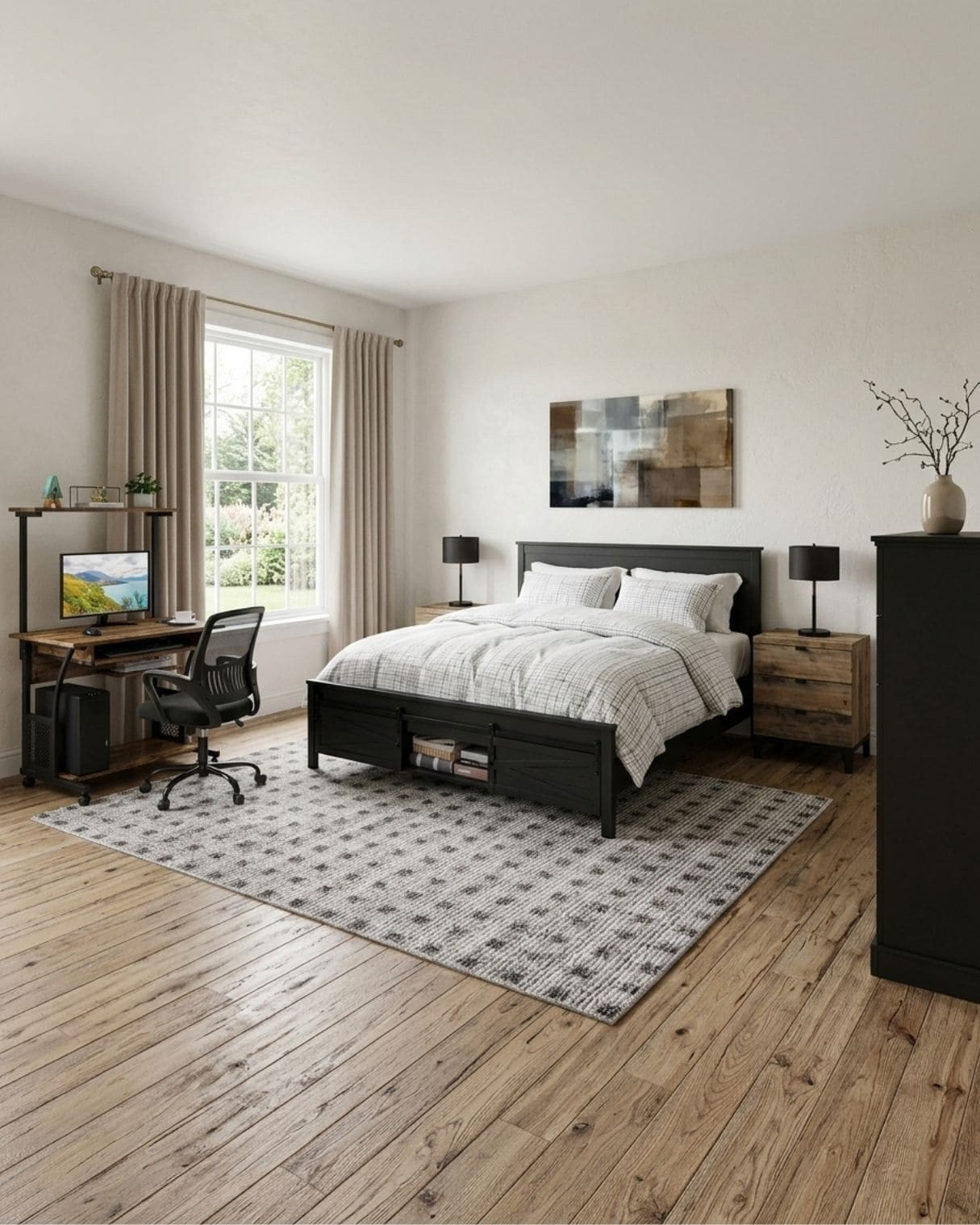 Modern Industrial Bedroom & Workspace

*Note: This is a digital room mockup showcasing product styling ideas from my room design mood board.

#LTKHome