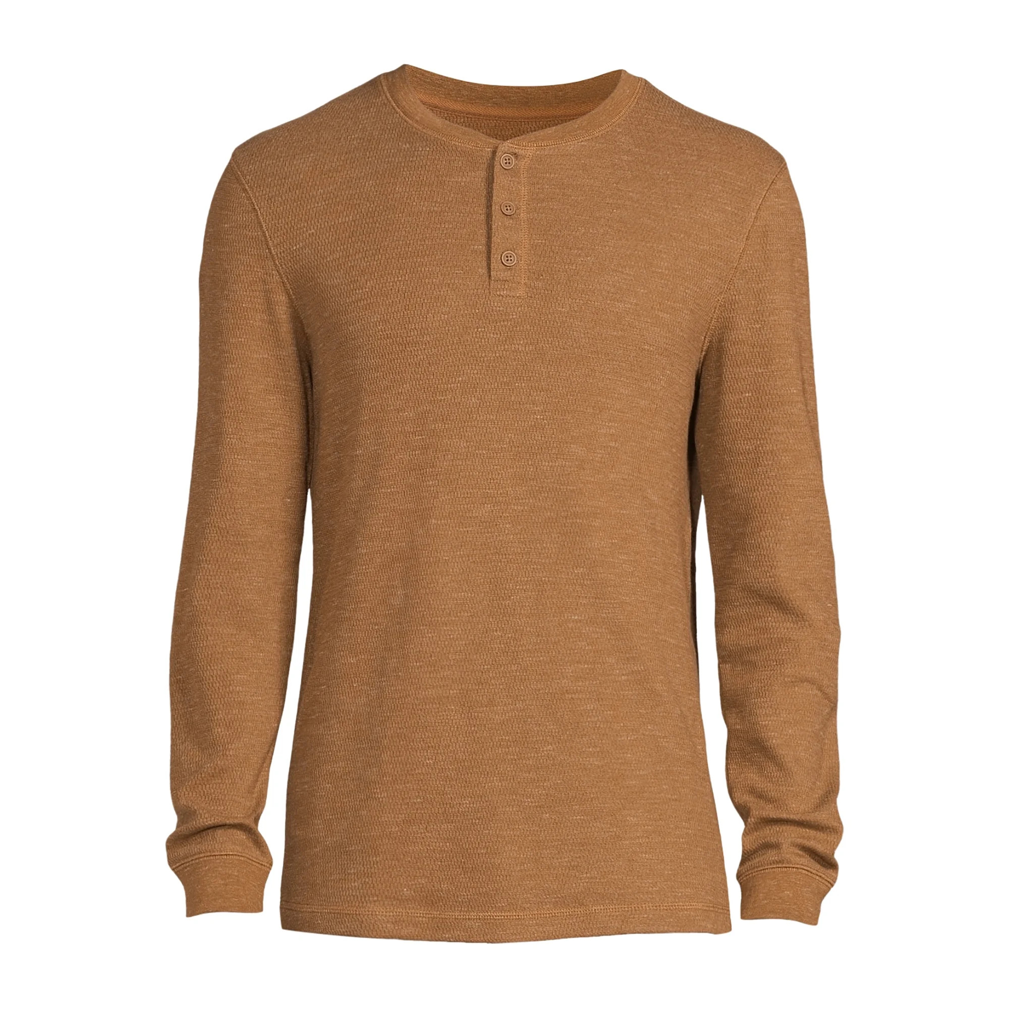 George Men's and Big Men's Long Sleeve Thermal Henley Shirt | Walmart (US)