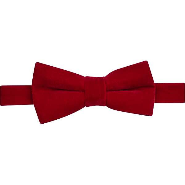 Paisley & Gray Men's Pre-Tied Bow Tie Red Velvet | The Men's Wearhouse