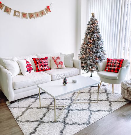 Christmas decor; Christmas tree; area rug; wayfair; beige sofa; accent chair; coffee table 

#LTKCyberweek #LTKHoliday #LTKhome