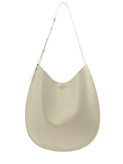 Aesther Ekme - Flat hobo smooth leather shoulder bag - Foam | Luisaviaroma | Luisaviaroma