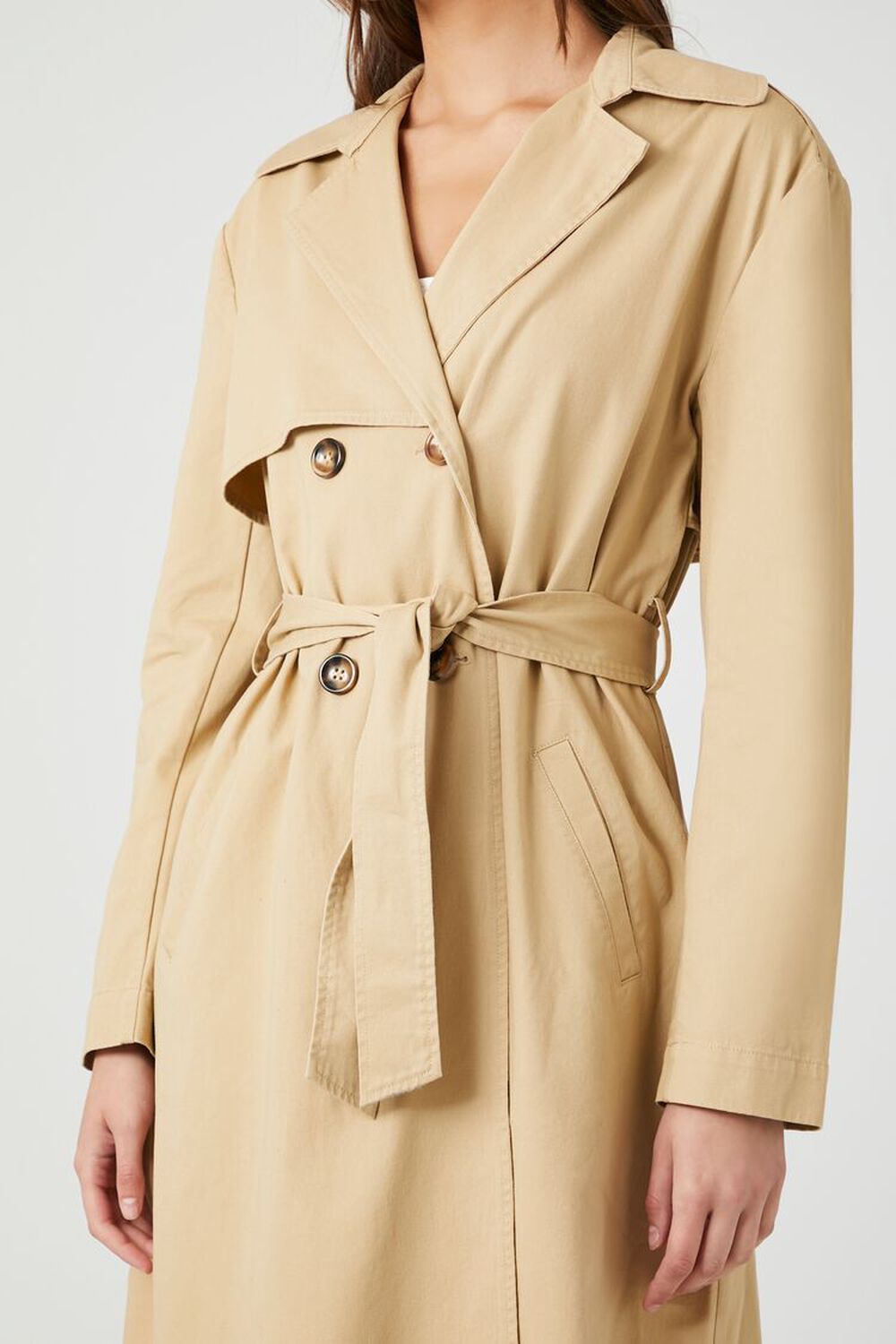 Belted Twill Trench Coat | Forever 21 (US)
