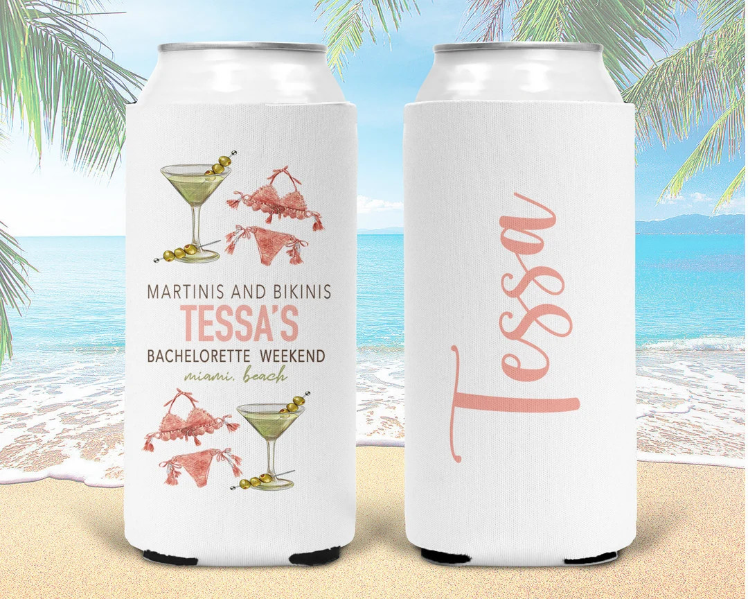Martinis and Bikinis Bachelorette or Birthday Favors. Martinis and Bikinis Bachelorette Party Gif... | Etsy (US)