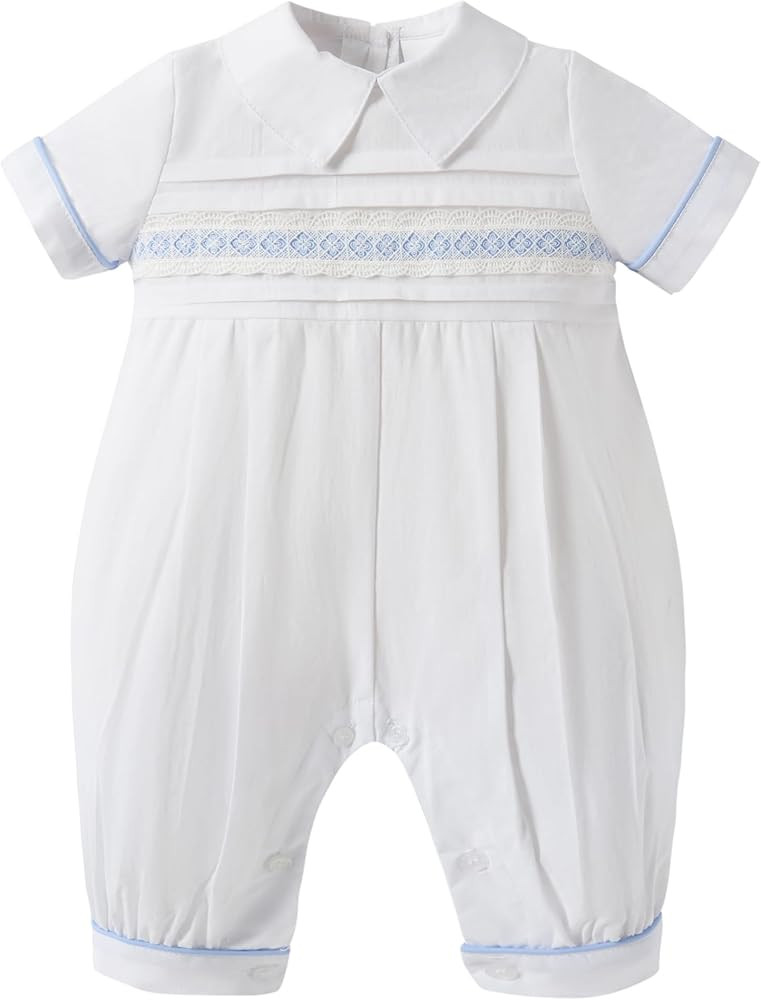 Booulfi Baptism Christening Outfits for Boys Easter White Romper Baby Romper Church Newborn Cloth... | Amazon (US)