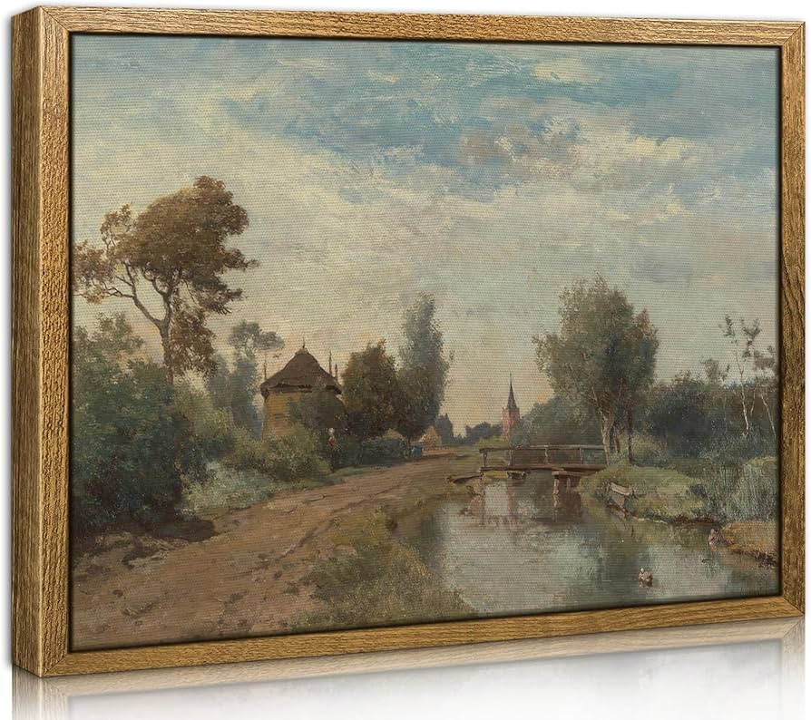 TOARTi Vintage Framed Wall Art,30x40cm(12×16in) Canvas Wall Art Decor for Living Room,Nature Lan... | Amazon (UK)