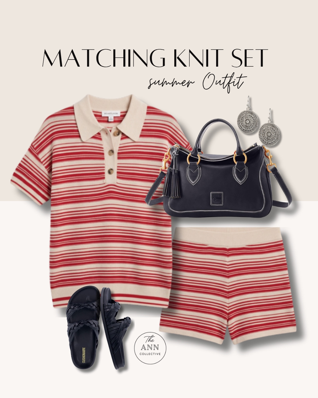 Matching knit sets make getting dressed so much easier. I paired this striped set with navy accessories, comfortable sandals, and simple jewelry for an effortless summer outfit I’ll wear all season.

#LTKStyle #MatchingSet #SummerStyle #ClassicStyle #EverydayOutfit