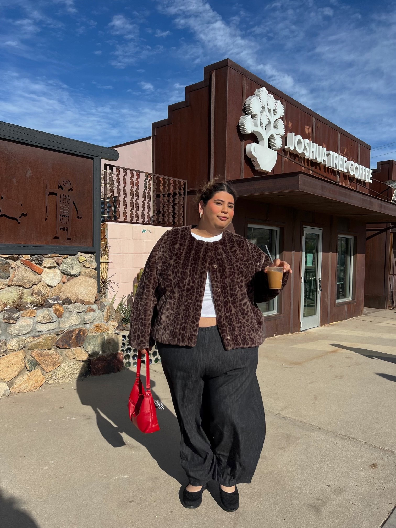 Coffee run outfit in Joshua Tree 🌵☕️ 

#plussize #wintercoat #balletflats

#LTKootd #LTKPlusSize #LTKdayinmylife