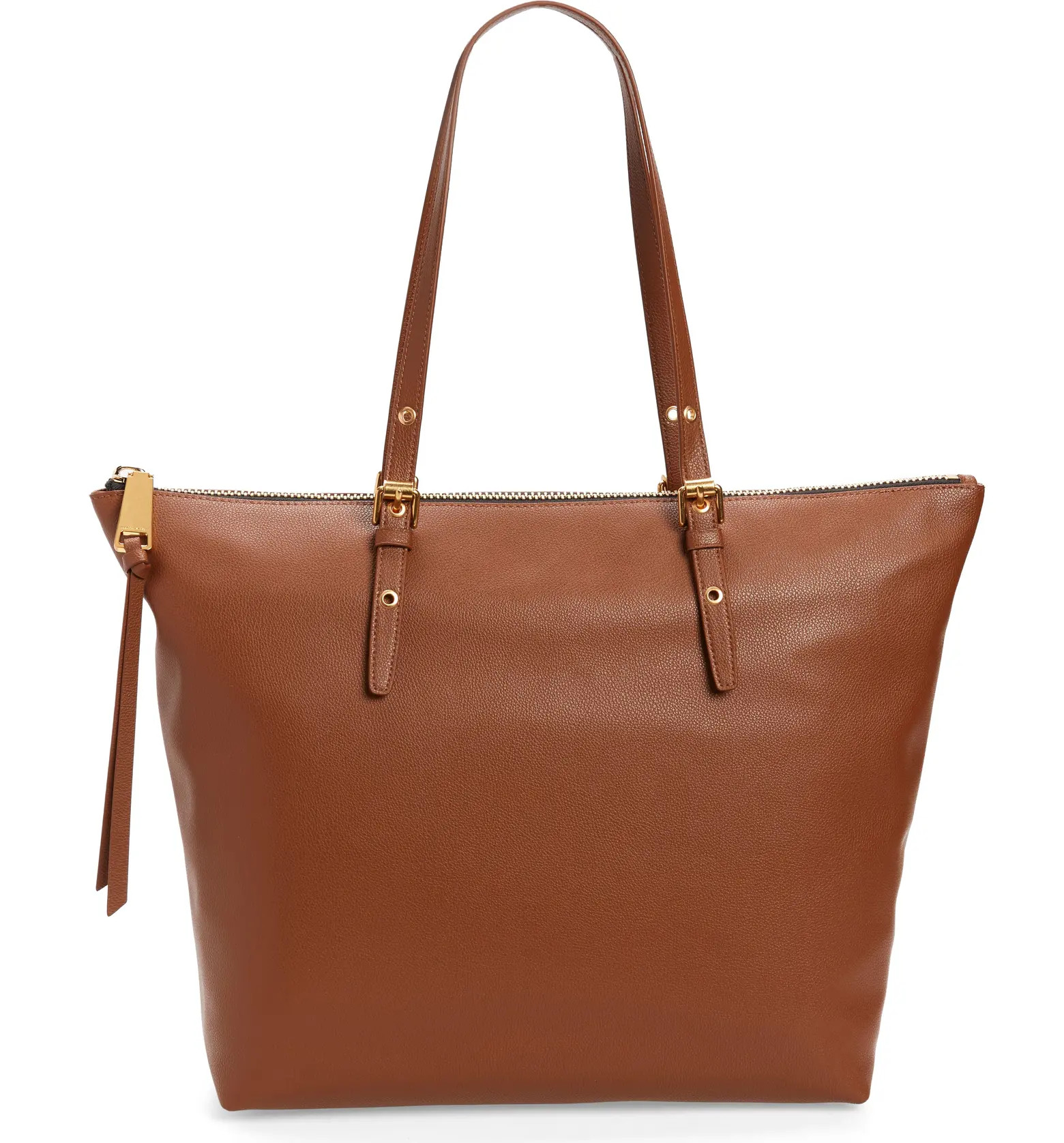 Chunky Leather Zip Tote | Nordstrom