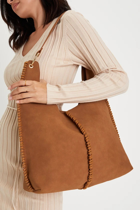 City Afternoons Tan Suede Tote Bag | Lulus (US)