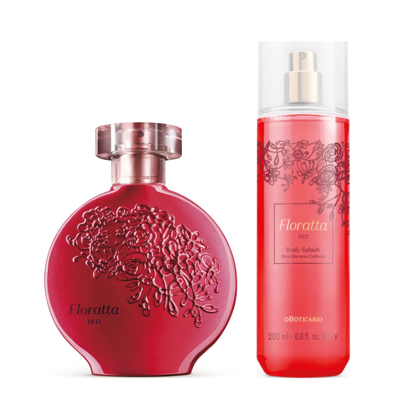 Conjunto Floratta Red o Boticário Feminino
             - Desodorante Colônia 75ml + Body Splas... | Beleza Na Web (BR)