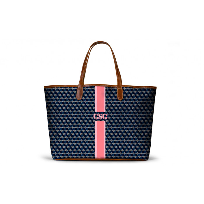 St. Anne Tote - Monogram Stripe | Barrington Gifts