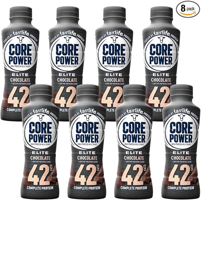 Fairlife Core Power Elite Chocolate (8 Pack) High Protein Milk Shakes 42g - 14 Fl Oz Sports Nutri... | Amazon (US)