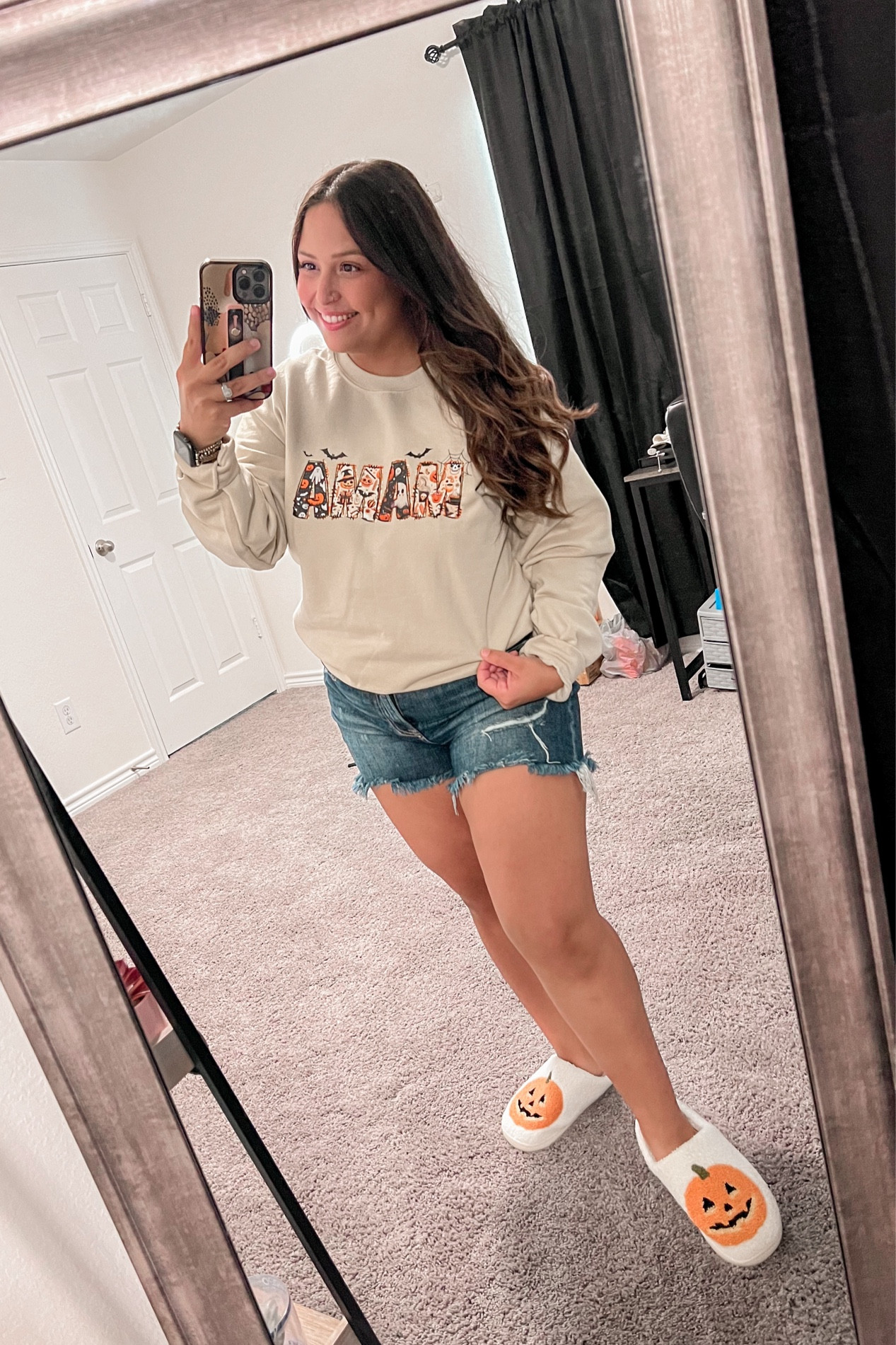 Cutest Halloween mama sweater from Etsy, linked on my Etsy storefront as well size medium 🎃🧡🎃🧡

#LTKSeasonal #LTKMidsize #LTKFindsUnder50