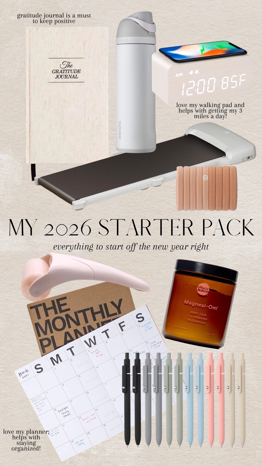 2026 Starter pack for the new year! 

#LTKmorningroutine #LTKdayinmylife #LTKSeasonal