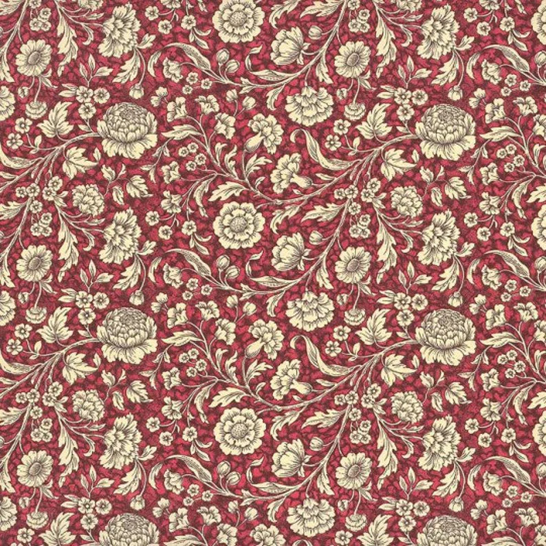 2 Sheets Italian Small Magenta Floral Print Paper ~ Carta Varese Italy  IPV838M x2 | Etsy (US)