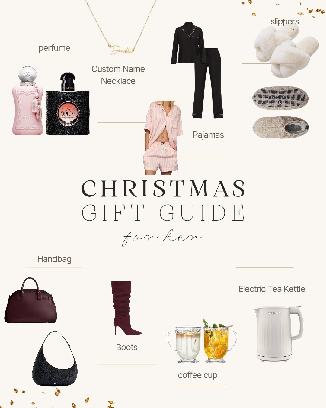 My personal Christmas Wish List is finally here 🎁✨I pulled together all the cozy, classy, and everyday-luxe pieces I’ve been obsessed with this season — from chic pajamas and custom jewelry to my favorite perfumes, handbags, and cold-weather must-haves. These are the gifts I actually want and use, and they make perfect picks for the women in your life too.Linked everything for easy holiday shopping — tap in and treat yourself (or your fave girlie) 💕🎄#ChristmasGiftGuide2025 #GiftGuideForHer #HolidayGiftsForHer

#LTKGiftGuide #LTKHoliday #LTKOver40