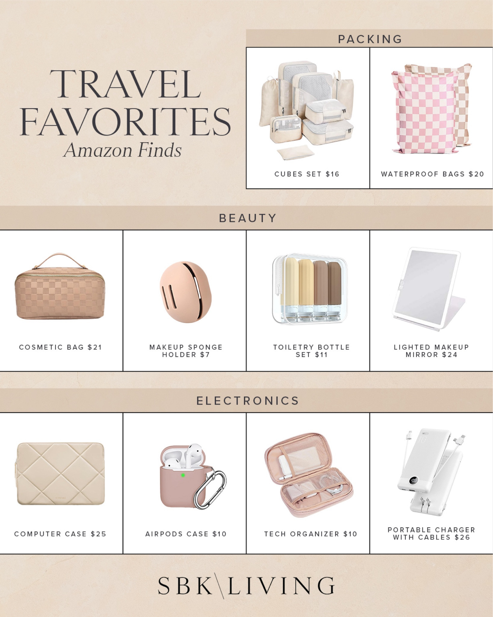 TRAVEL \ essentials that I can’t live without from Amazon!

Beauty
Cosmetics bag
Makeup 

#LTKtravel #LTKbeauty #LTKfindsunder50