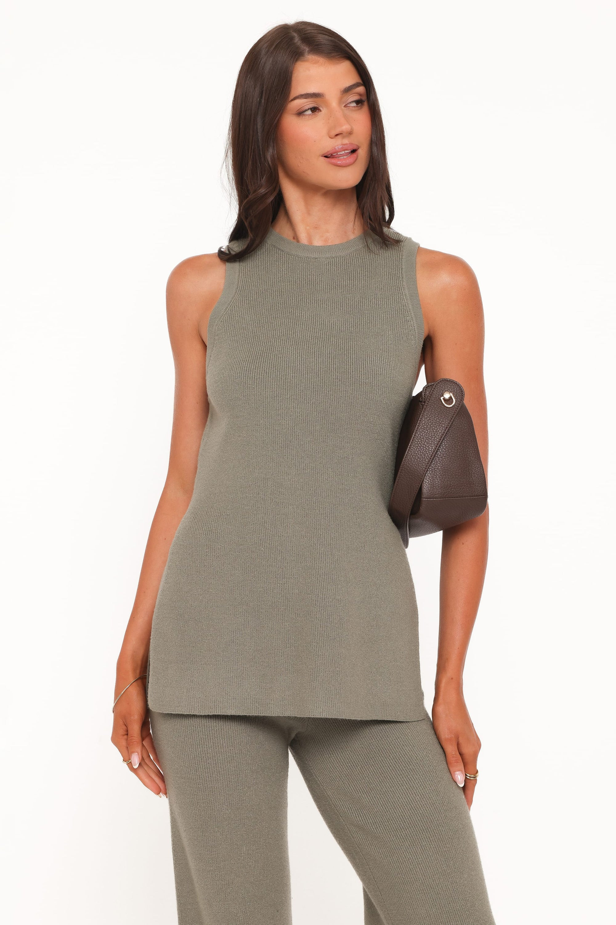 Ellory Knitted Pant Set - Olive | Petal & Pup (AU)
