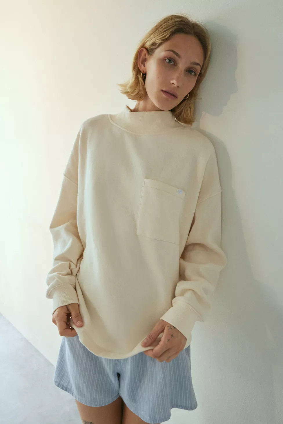 Out From Under Lindsey Mock Neck Pullover Sweatshirt | Urban Outfitters (US and RoW)
