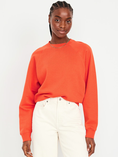 SoComfy Raglan Crew-Neck Sweatshirt | Old Navy (US)