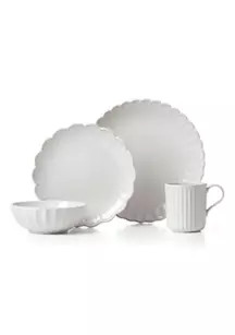 French Perle Scallop 4-Piece Place Setting | Belk