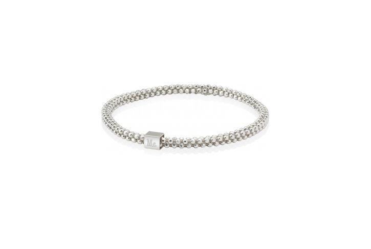 Halo Bangle Faceted Sterling Silver | Mignon Faget