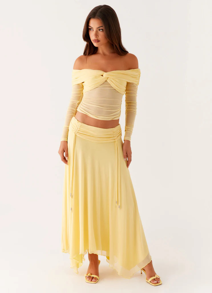Kirrabilli Midi Skirt - Yellow | Peppermayo (Global)