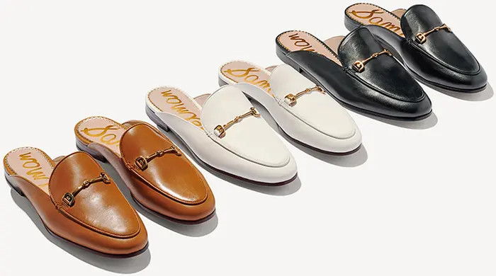 Sam Edelman Linnie Mule - Wide Width Available in Saddle Leather at Nordstrom, Size 6 | Nordstrom