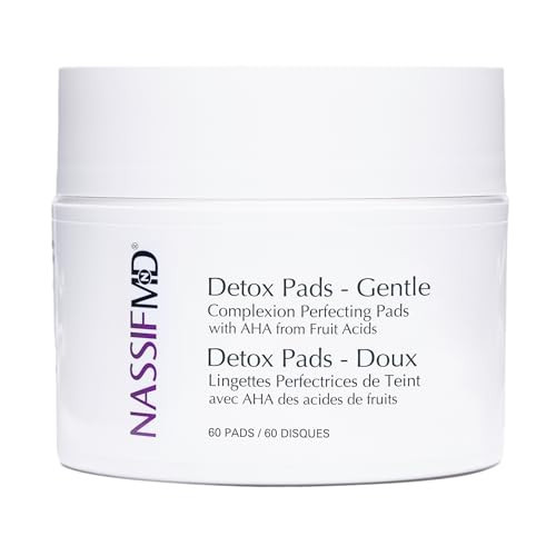 NassifMD Gentle Detox Pads, Surgeon-Created Fruit Acid Complex for Sensitive Skin, Brightens, Exfoliates & Reduces Wrinkles, Dermatologist-Tested | Amazon (US)