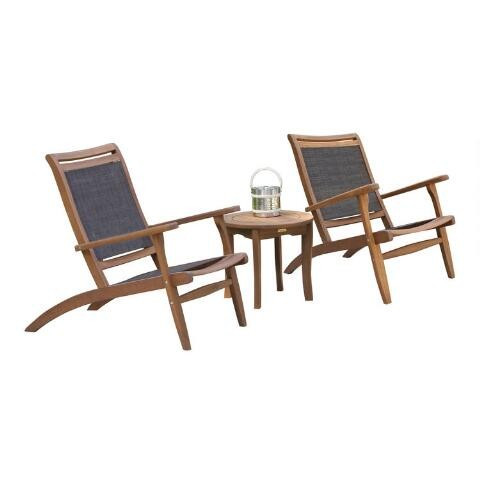 Gray All Weather Wicker Sling Erich 3 Piece Outdoor Set | World Market