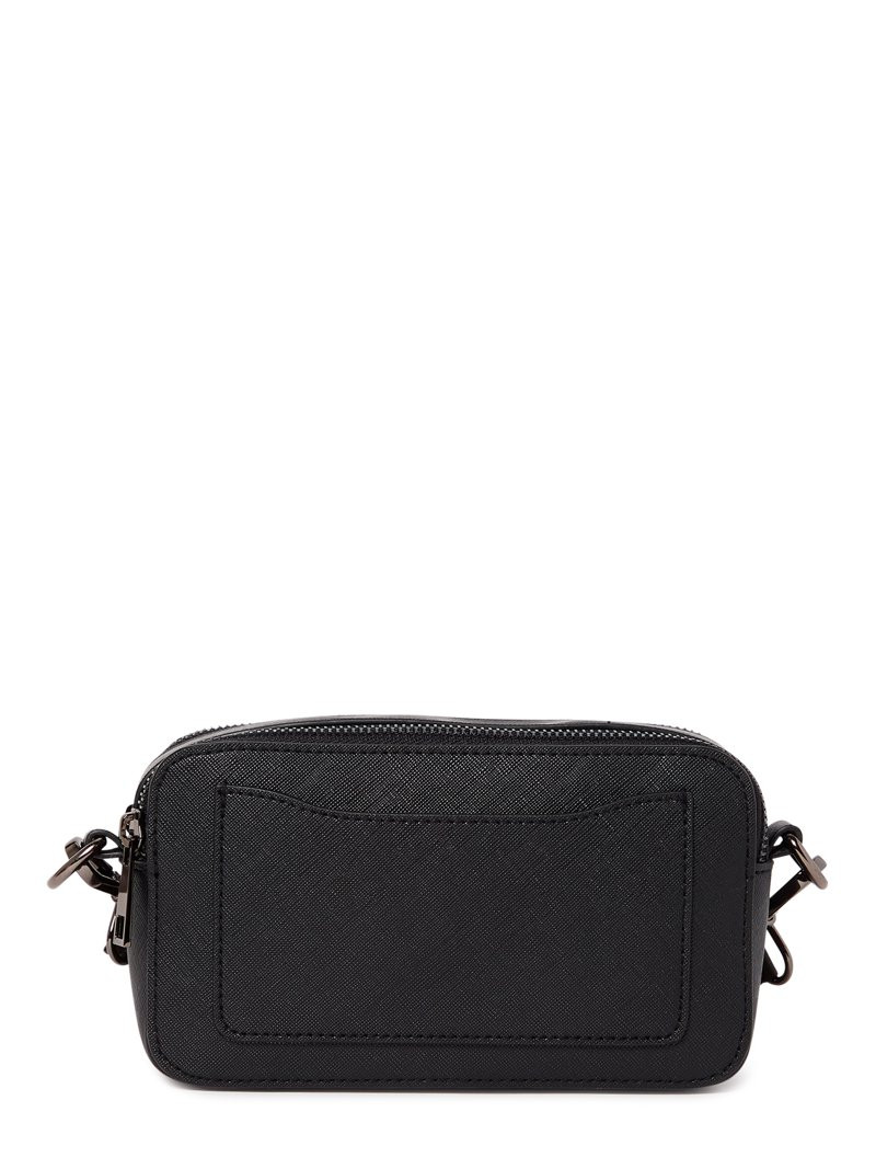 No Boundaries Women's Contemporary Camera Crossbody Handbag Black | Walmart (US)