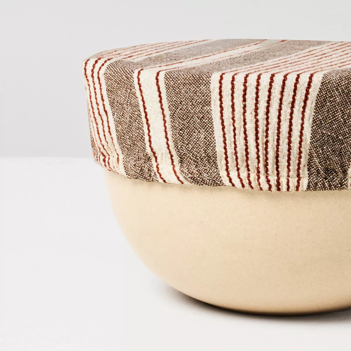 2pk Bread Bowl Cover Toffee Striped - Hearth & Hand™ with Magnolia | Target