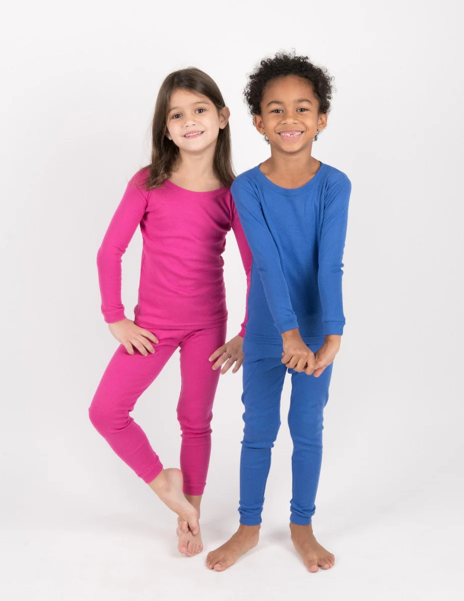 Solid Color Classic Cotton Pajamas | Leveret Clothing