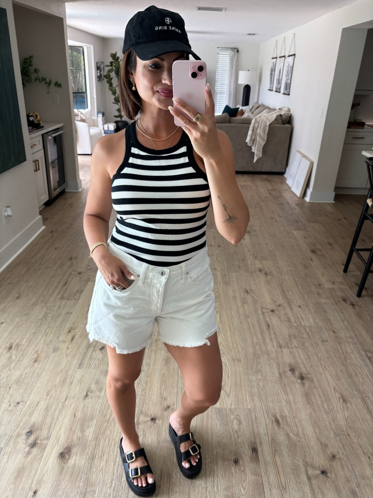 Easy, casual summer outfit! Stripes are a fun way to elevate any look!

#LTKootd #LTKgrwm #LTKdayinmylife