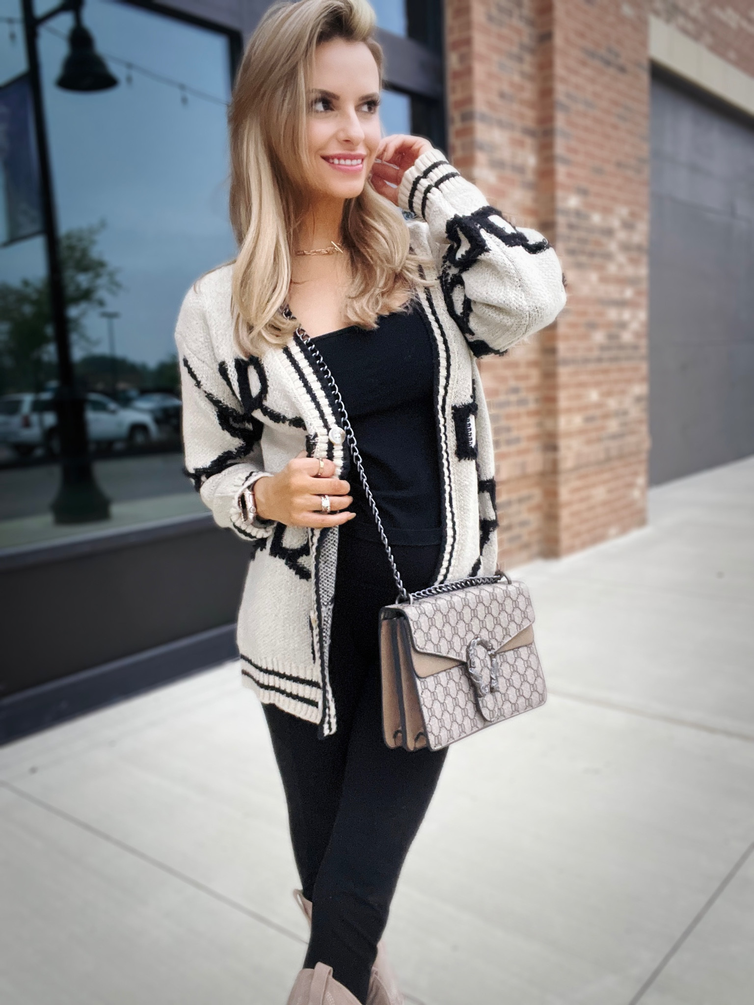 Cozy knit sweater that looks expensive from Amazon. Brand is prettygarden. Wearing size small. Comes in many colors. Pair with black leggings, black tank, western boots from target, and designer look alike bag from Amazon 

#LTKHolidaySale #LTKSeasonal #LTKGiftGuide