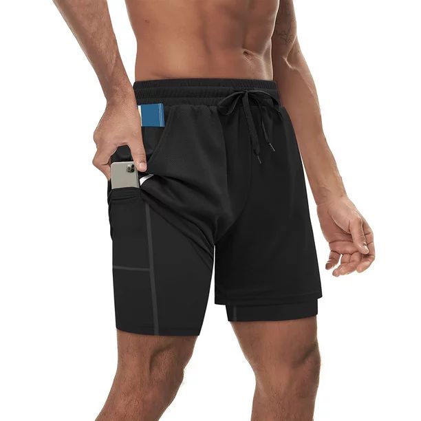 Alimens & Gentle Cool Dry Workout Shorts for Men Lightweight Mesh Sport Shorts with Pockets - Wal... | Walmart (US)