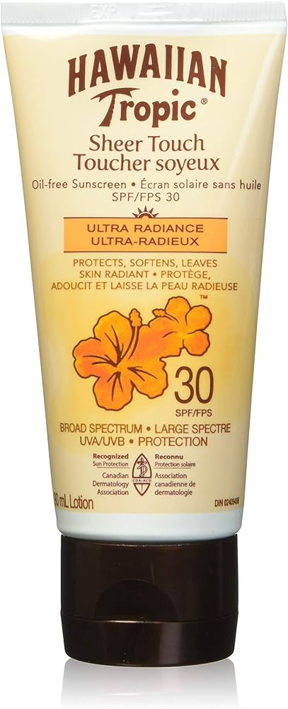 Hawaiian Tropic Sheer Touch Ultra Radiance Sunscreen Lotion, SPF 30, 90mL | Amazon (CA)